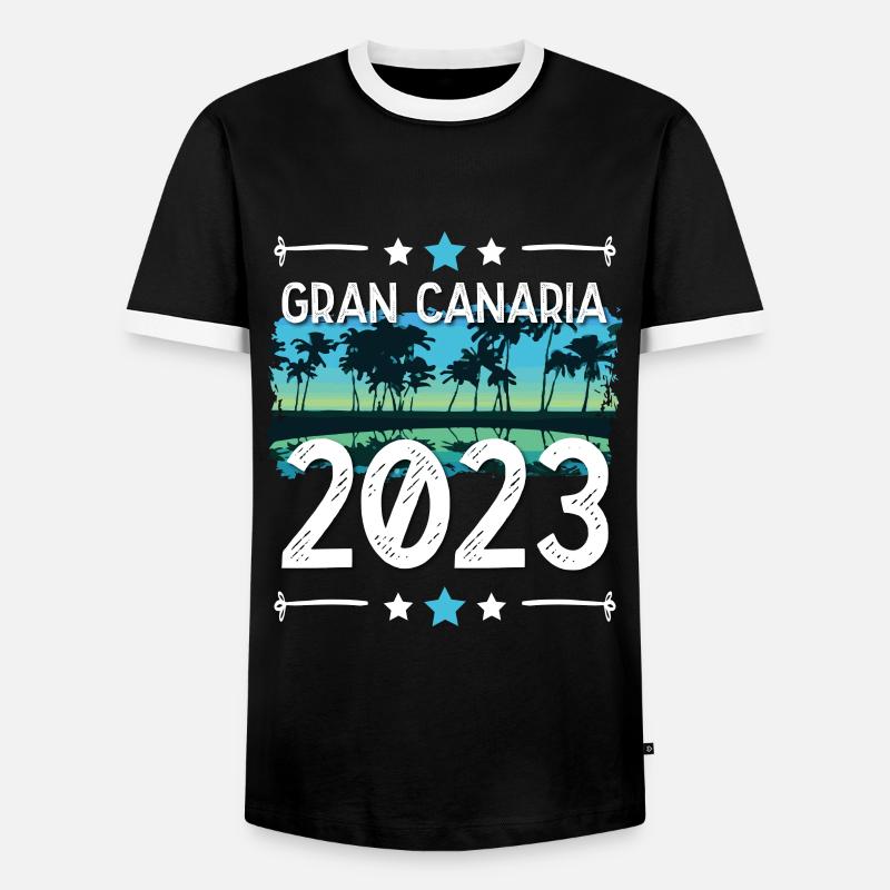 Gran Canaria 2023 - Men's Ringer Shirt - black/white