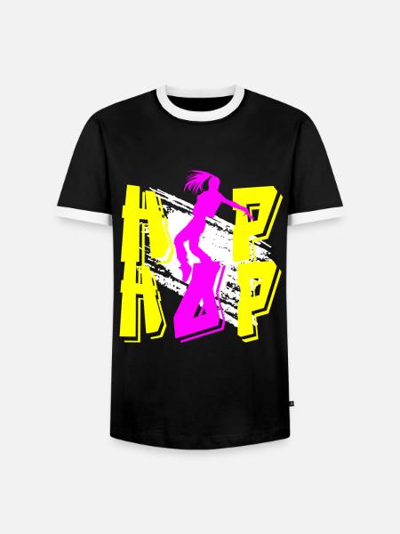 Hip Hop Dance - Männer Kontrast-T-Shirt - Schwarz/Weiß