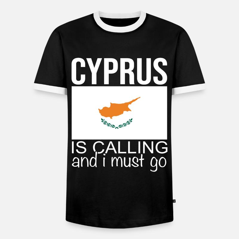 Zypern Spruch - Männer Kontrast-T-Shirt - Schwarz/Weiß