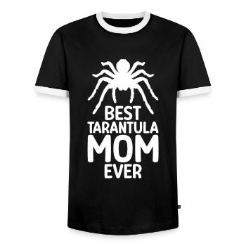 Tarentule - T-shirt contrasté Homme - noir/blanc - Devant - AI Model Female 172 light (172cm) & AI Model Male 178 light (178cm)