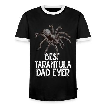 Tarentule - T-shirt contrasté Homme - noir/blanc - Devant - AI Model Female 172 light (172cm) & AI Model Male 178 light (178cm)
