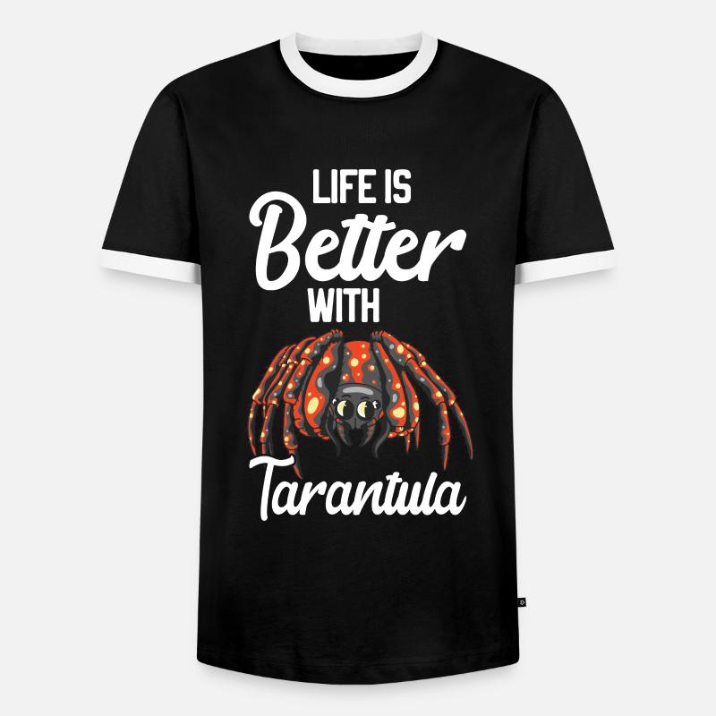 Tarantula - Men's Ringer Shirt - black/white