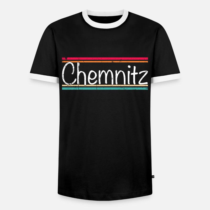 Chemnitz - Men's Ringer Shirt - black/white