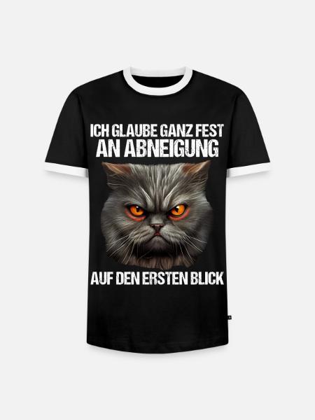 Katze Kätzchen Katzenhalter Katzen Sarkasmus - Männer Kontrast-T-Shirt - Schwarz/Weiß