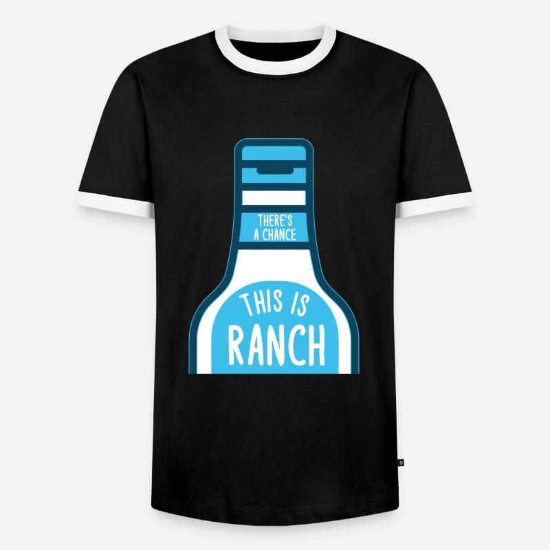 Ranch -Dressing -Ranch -Salatdressing - Männer Kontrast-T-Shirt - Schwarz/Weiß
