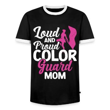 Farbschutz - Männer Kontrast-T-Shirt - Schwarz/Weiß - Vorne - AI Model Female 172 light (172cm) & AI Model Male 178 light (178cm)