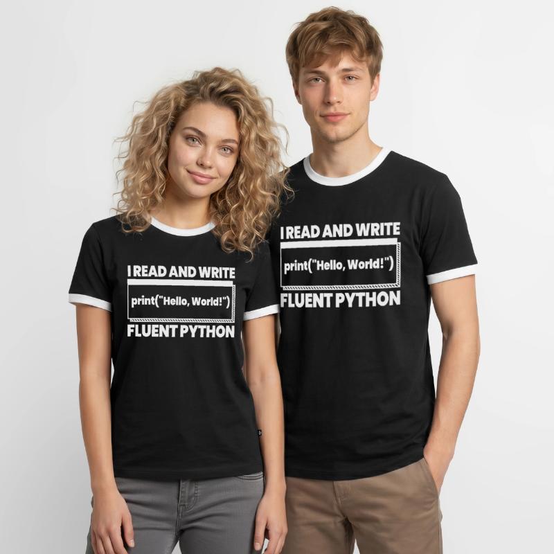 Developer Coder Programmer Funny Men's Ringer Shirt