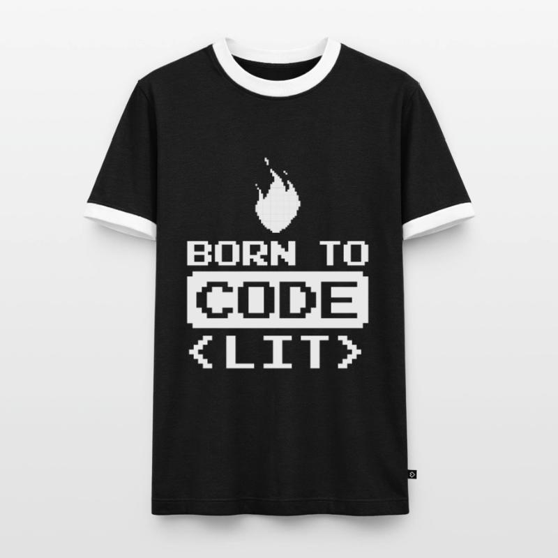 Entwickler Coder Programmierer Witzig Männer Kontrast-T-Shirt