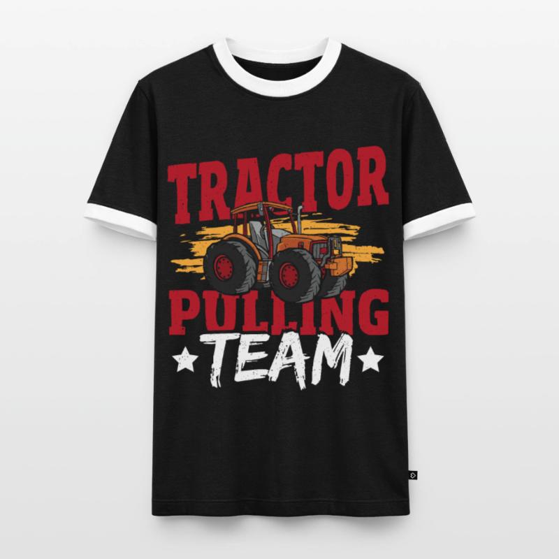 Tractor Pulling Team Tractor Puller Tractorpulling Men's Ringer Shirt