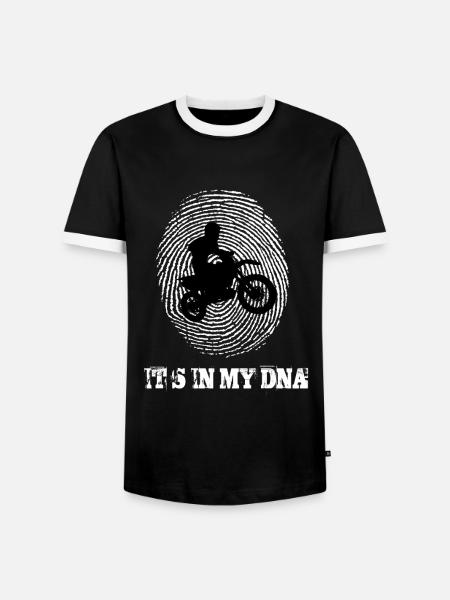 Motocross Its In My Dna - Men's Ringer Shirt - black/white