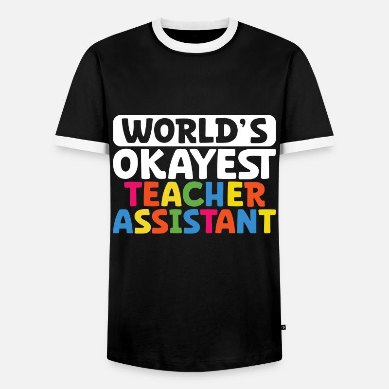 Lehrer -Assistenten Schulleiter Unterricht - Männer Kontrast-T-Shirt - Schwarz/Weiß