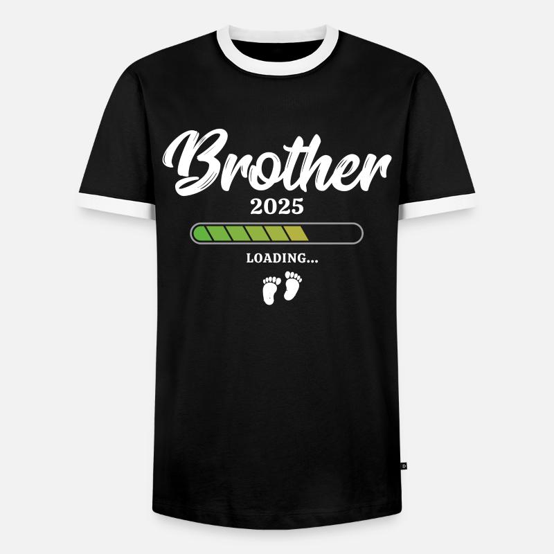 Brother Loading 2025 - Men's Ringer Shirt - black/white