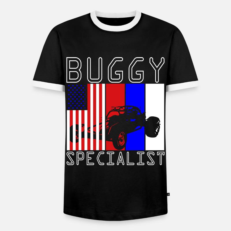 Dune Buggy Beach Buggy - Men's Ringer Shirt - black/white