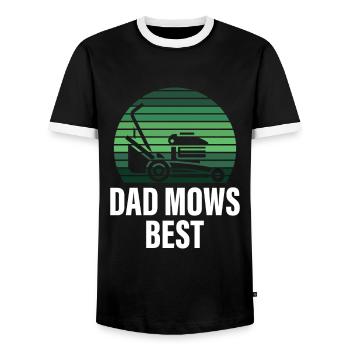 Hobbygärtner Garten Lustig Gärtnerischer Vater - Männer Kontrast-T-Shirt - Schwarz/Weiß - Vorne - AI Model Female 172 light (172cm) & AI Model Male 178 light (178cm)