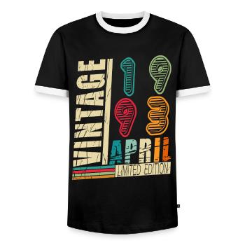 Great since 1993 30 years of perfection - 30. - Men's Ringer Shirt - black/white - Front - AI Model Female 172 light (172cm) & AI Model Male 178 light (178cm)