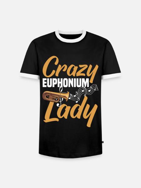 Euphonium Euphoniumspieler Blechbläser Euphonist - Männer Kontrast-T-Shirt - Schwarz/Weiß