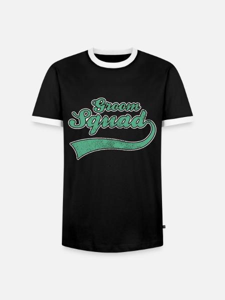 Bräutigam groom JGA - Männer Kontrast-T-Shirt - Schwarz/Weiß