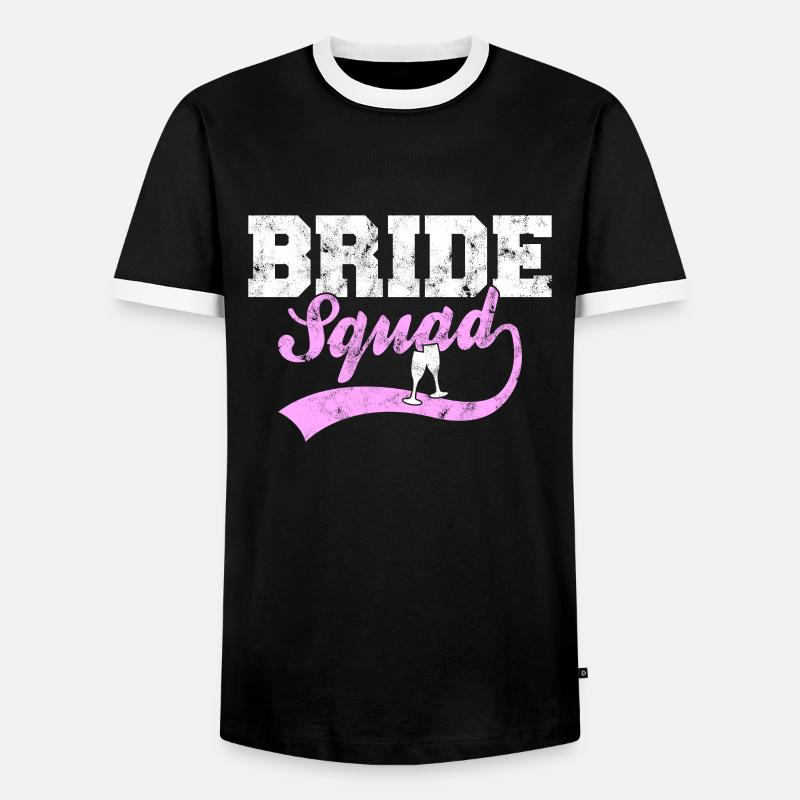 Bride Squad - Männer Kontrast-T-Shirt - Schwarz/Weiß