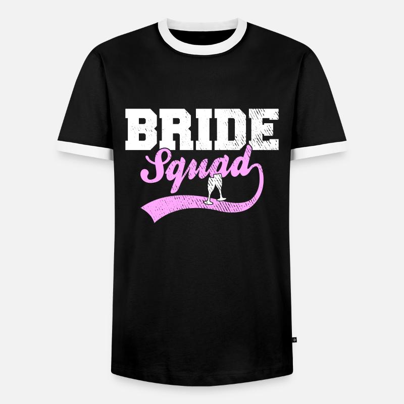 Bride Squad - Men's Ringer Shirt - black/white