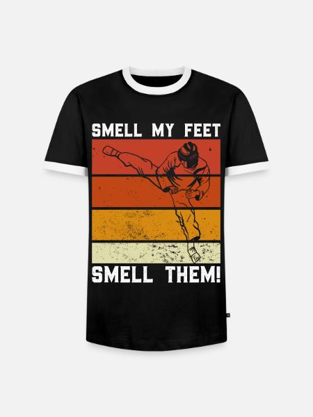 Karate Martial Arts - Männer Kontrast-T-Shirt - Schwarz/Weiß