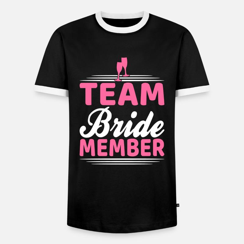 team bride Team Bride - Men's Ringer Shirt - black/white