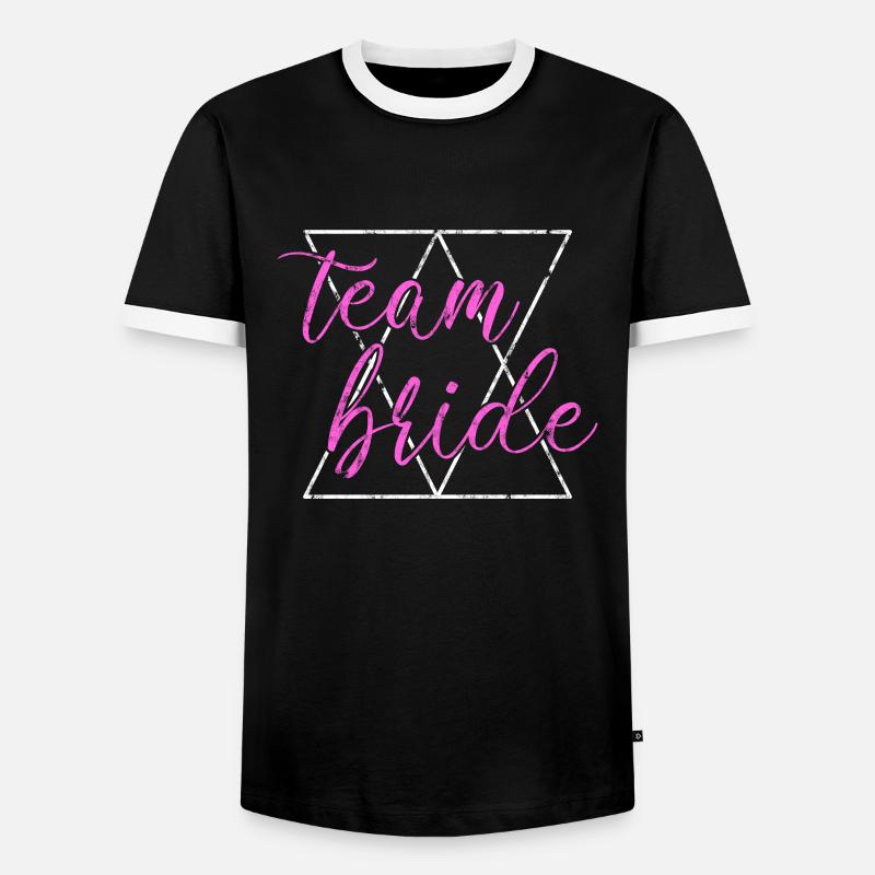 team bride Team Bride - Men's Ringer Shirt - black/white