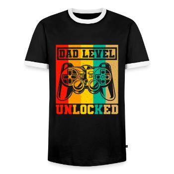 Papa Zitat Männer Papa Geburtstag Vatertag Papa - Männer Kontrast-T-Shirt - Schwarz/Weiß - Vorne - AI Model Female 172 light (172cm) & AI Model Male 178 light (178cm)