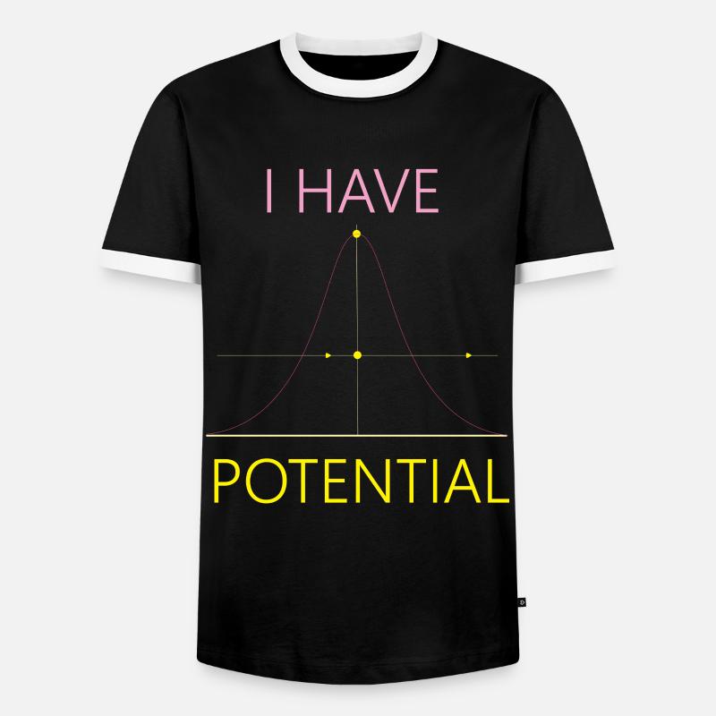 Futur physicien Science Nerd I - T-shirt contrasté Homme - noir/blanc