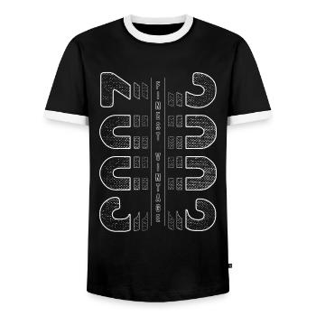 Finest Vintage 2003 Year of birth 2003 Birthday - Men's Ringer Shirt - black/white - Front - AI Model Female 172 light (172cm) & AI Model Male 178 light (178cm)