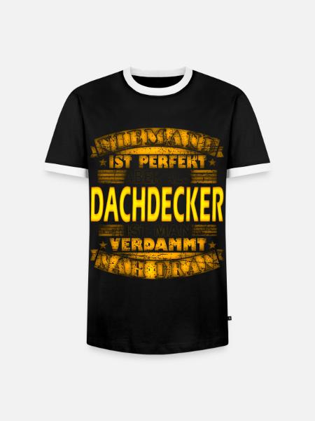 Dachdecker Dachdeckerin Dachspengler - Männer Kontrast-T-Shirt - Schwarz/Weiß