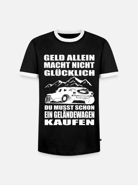 Geländewagen - Männer Kontrast-T-Shirt - Schwarz/Weiß