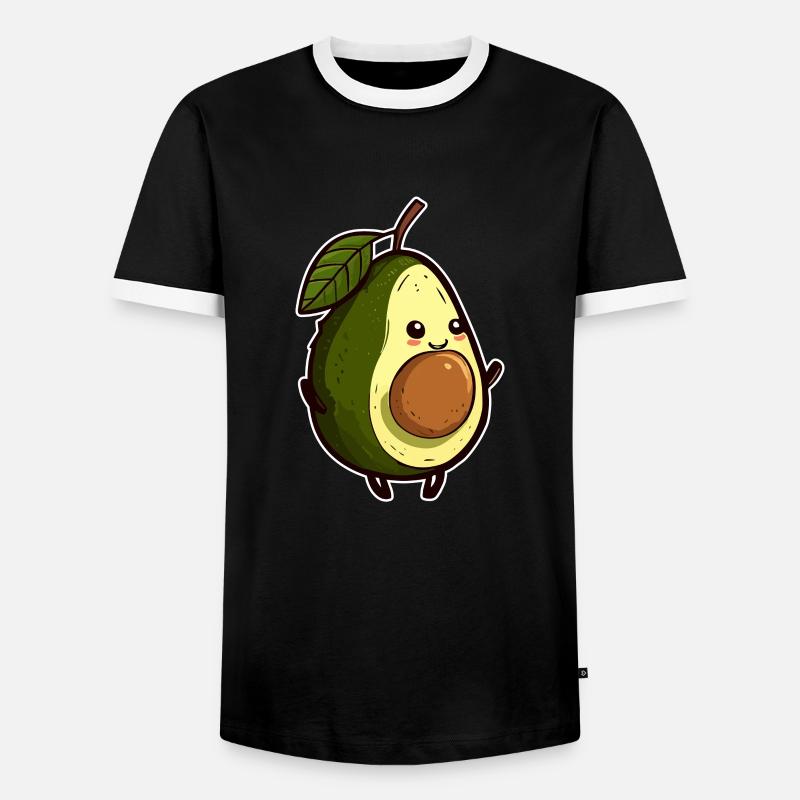 Avocado - Men's Ringer Shirt - black/white