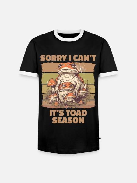 Undskyld jeg kan ikke det er tudse sæson - Herre kontrast-T-shirt - sort/hvid