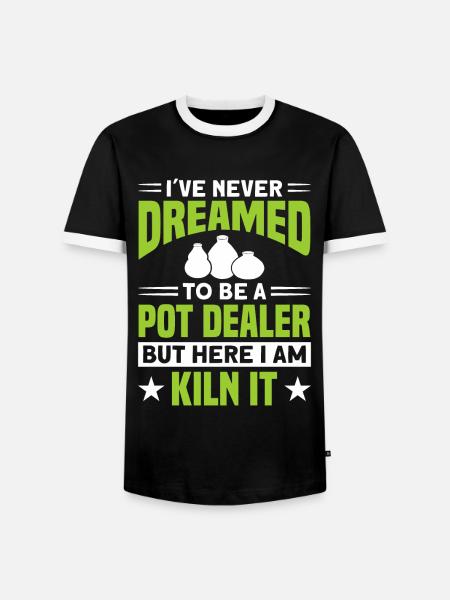Töpfern Töpfer Töpferei Pottery - Männer Kontrast-T-Shirt - Schwarz/Weiß