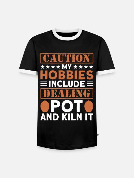 Töpfern Töpfer Töpferei Pottery - Männer Kontrast-T-Shirt - Schwarz/Weiß