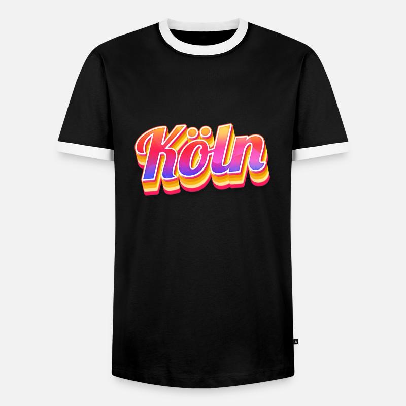 Cologne Cologne - Men's Ringer Shirt - black/white
