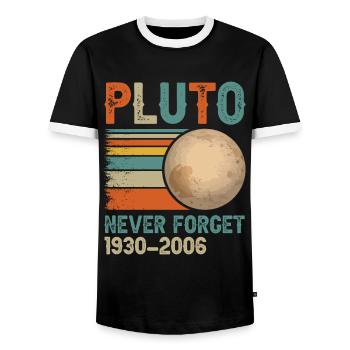 Faire du canoë Lac Kayak Sports nautiques Croisière lunaire - T-shirt contrasté Homme - noir/blanc - Devant - AI Model Female 172 light (172cm) & AI Model Male 178 light (178cm)
