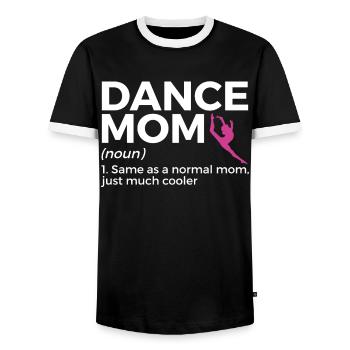 Tanzen Für Tänzer - Männer Kontrast-T-Shirt - Schwarz/Weiß - Vorne - AI Model Female 172 light (172cm) & AI Model Male 178 light (178cm)