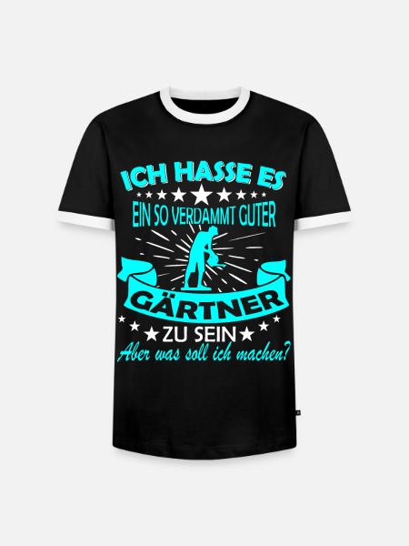 Gartenarbeit & Gärtnern - Männer Kontrast-T-Shirt - Schwarz/Weiß