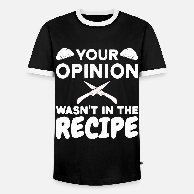 Chef Chef Cooking Saying - Men's Ringer Shirt - black/white