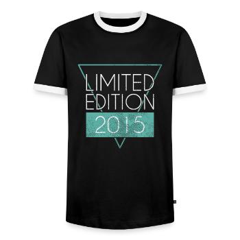 Édition limitée 2015 - T-shirt contrasté Homme - noir/blanc - Devant - AI Model Female 172 light (172cm) & AI Model Male 178 light (178cm)
