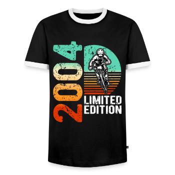 2004 Limited Edition Mountain Bike Bike Bike Bike - Men's Ringer Shirt - black/white - Front - AI Model Female 172 light (172cm) & AI Model Male 178 light (178cm)