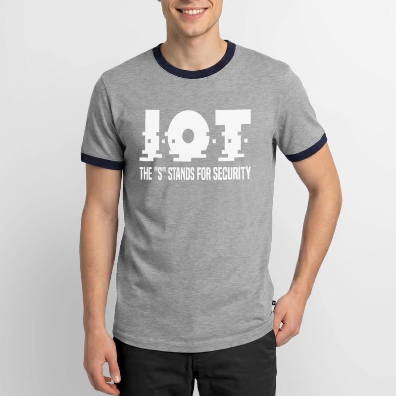 Internet Des Objets IOT Programmeur Admin IT T-shirt contrasté Homme