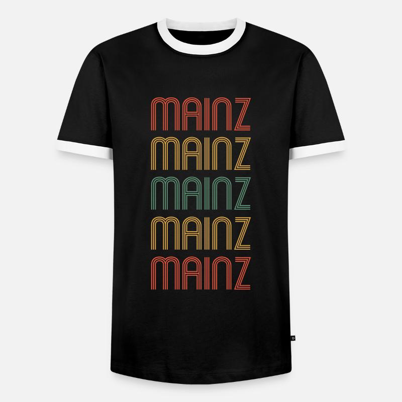 Mainzerin Mainzer Mainz - Männer Kontrast-T-Shirt - Schwarz/Weiß
