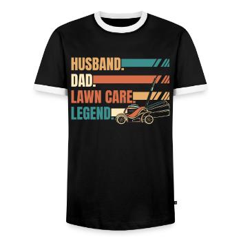 Hobbygärtner Garten Gärtnerischer Vater - Männer Kontrast-T-Shirt - Schwarz/Weiß - Vorne - AI Model Female 172 light (172cm) & AI Model Male 178 light (178cm)