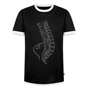 Anesthesiologist Anesthesia Anesthesiology Spine Anesthesiology - Men's Ringer Shirt - black/white - Front - AI Model Female 172 light (172cm) & AI Model Male 178 light (178cm)