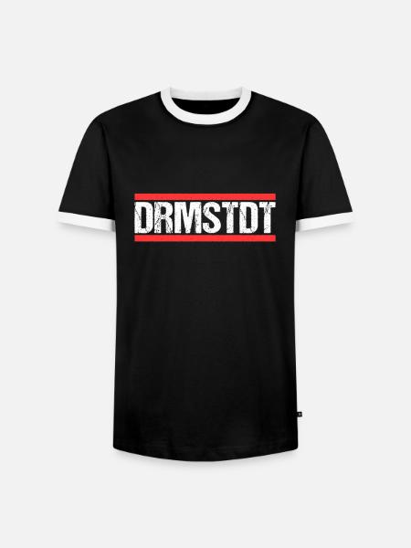 Darmstädterin Darmstädter Darmstadt - Männer Kontrast-T-Shirt - Schwarz/Weiß