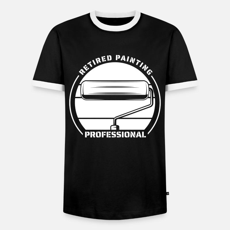 Painter Varnisher - Men's Ringer Shirt - black/white