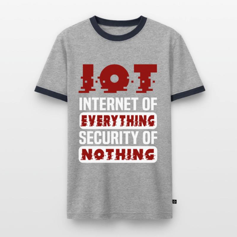 Internet Des Objets IOT Programmeur Admin IT T-shirt contrasté Homme