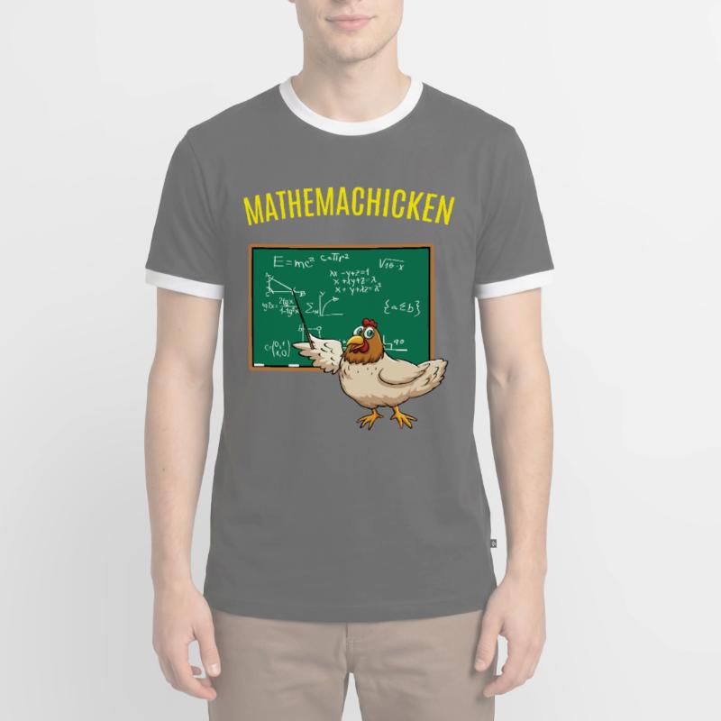 Math Math Math Chicken Math Men's Ringer Shirt